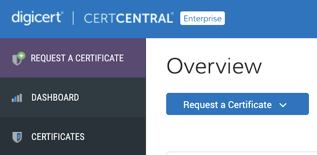CertCentral Enterprise CertCentral Enterprise